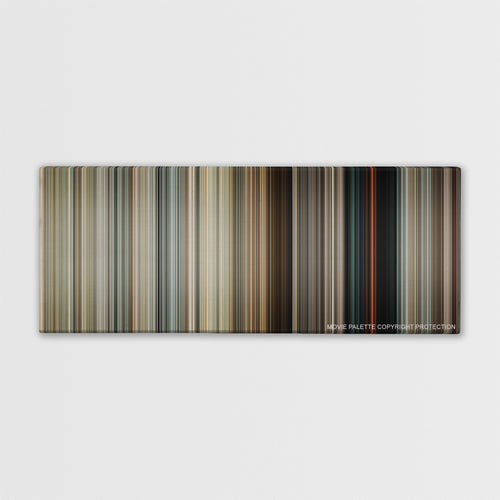 The Hurt Locker color palette canvas print: thousands of thin vertical stripes of color