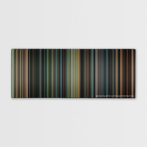 The Incredible Hulk color palette canvas print: thousands of thin vertical stripes of color