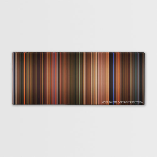The Dreamers color palette canvas print: thousands of thin vertical stripes of color