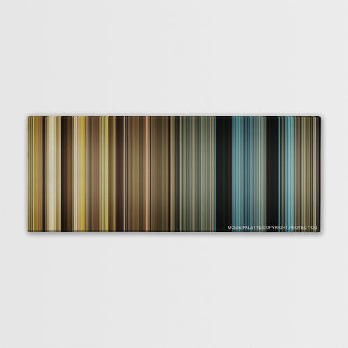 Hacksaw Ridge color palette canvas print: thousands of thin vertical stripes of color