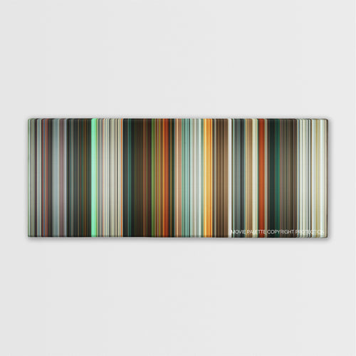 Ghost Rider: Spirit of Vengeance color palette canvas print: thousands of thin vertical stripes of color