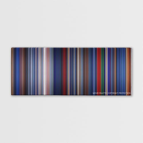 Freddy vs. Jason color palette canvas print: thousands of thin vertical stripes of color