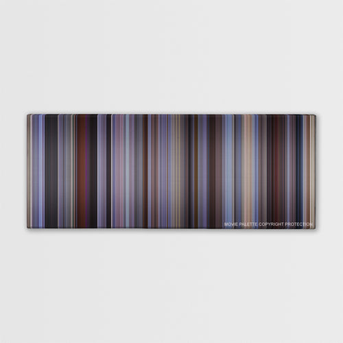 The 40-Year-Old Virgin color palette canvas print: thousands of thin vertical stripes of color