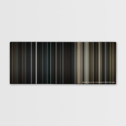 The Da Vinci Code color palette canvas print: thousands of thin vertical stripes of color