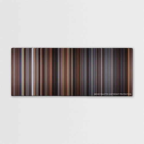 The Devil's Advocate color palette canvas print: thousands of thin vertical stripes of color