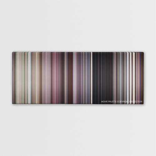 The Whole Nine Yards color palette canvas print: thousands of thin vertical stripes of color