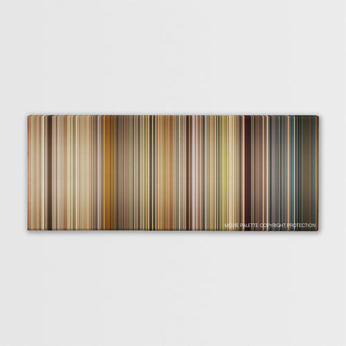Premium Rush color palette canvas print: thousands of thin vertical stripes of color