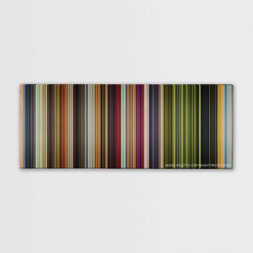 Monsters University color palette canvas print: thousands of thin vertical stripes of color