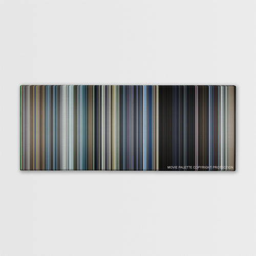 War of the Worlds color palette canvas print: thousands of thin vertical stripes of color