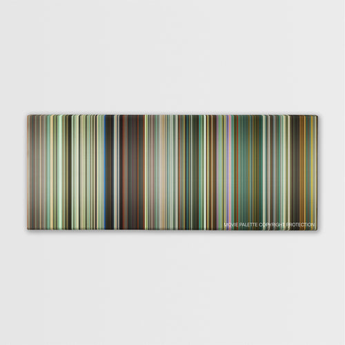Trance color palette canvas print: thousands of thin vertical stripes of color