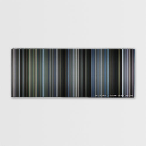Mystic River color palette canvas print: thousands of thin vertical stripes of color
