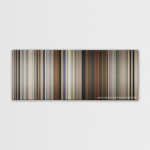 Borat Subsequent Moviefilm color palette canvas print: thousands of thin vertical stripes of color