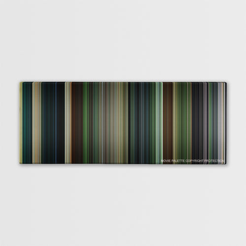 Platoon color palette canvas print: thousands of thin vertical stripes of color