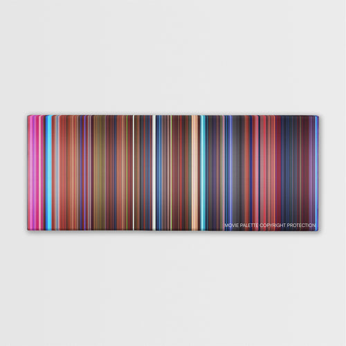 Hotel Transylvania 2 color palette canvas print: thousands of thin vertical stripes of color