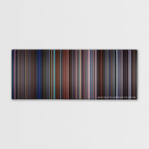 Mission: Impossible color palette canvas print: thousands of thin vertical stripes of color