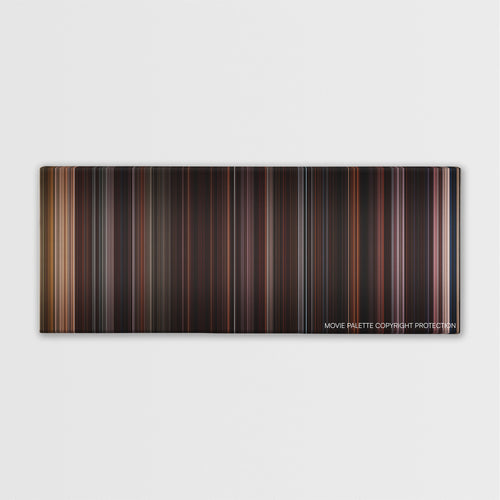 Red Riding Hood color palette canvas print: thousands of thin vertical stripes of color