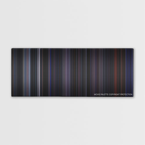 Doom color palette canvas print: thousands of thin vertical stripes of color