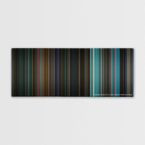 John Wick: Chapter 2 color palette canvas print: thousands of thin vertical stripes of color