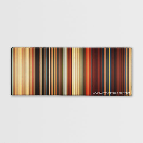 Gods of Egypt color palette canvas print: thousands of thin vertical stripes of color
