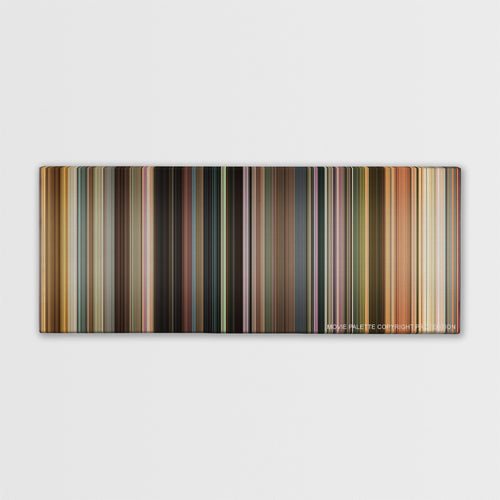 22 Jump Street color palette canvas print: thousands of thin vertical stripes of color