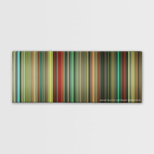 Push color palette canvas print: thousands of thin vertical stripes of color