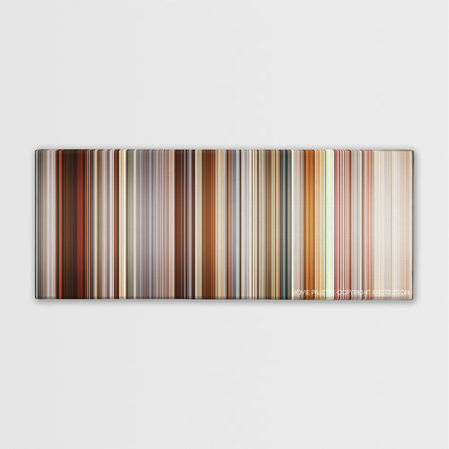 Precious color palette canvas print: thousands of thin vertical stripes of color