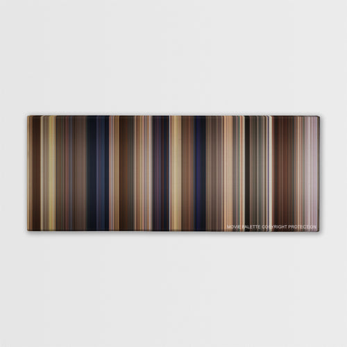 Yes Man color palette canvas print: thousands of thin vertical stripes of color