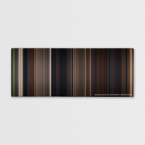 Signs color palette canvas print: thousands of thin vertical stripes of color