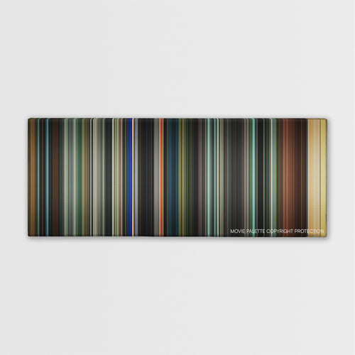 You Were Never Really Here color palette canvas print: thousands of thin vertical stripes of color