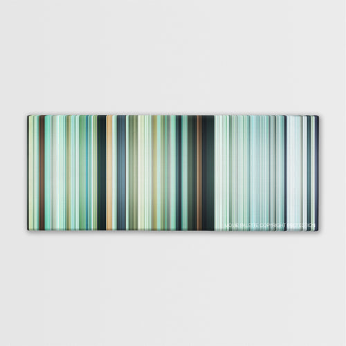 The Mountain II color palette canvas print: thousands of thin vertical stripes of color