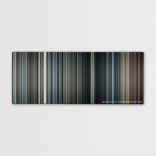 Inside Man color palette canvas print: thousands of thin vertical stripes of color