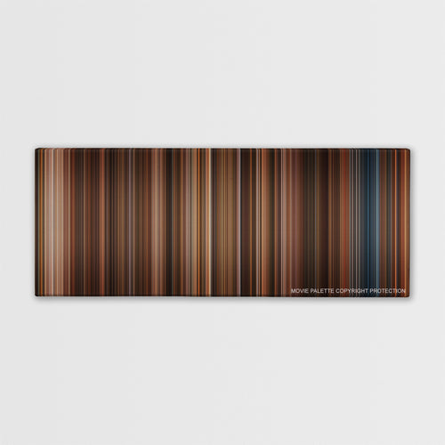 Night at the Museum color palette canvas print: thousands of thin vertical stripes of color