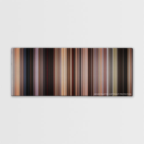 Jackie Brown color palette canvas print: thousands of thin vertical stripes of color