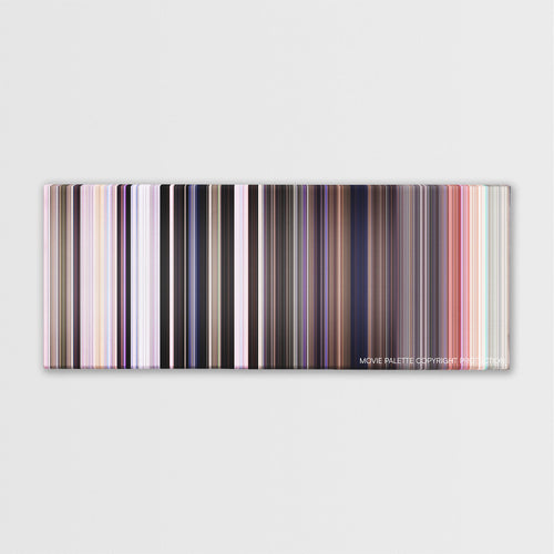 Spider-Man: No Way Home movie barcode canvas print, the whole film as stripes of color