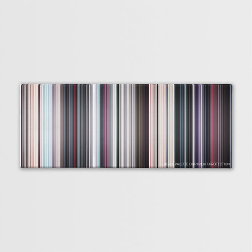 Morbius movie barcode canvas print, the whole film as stripes of color