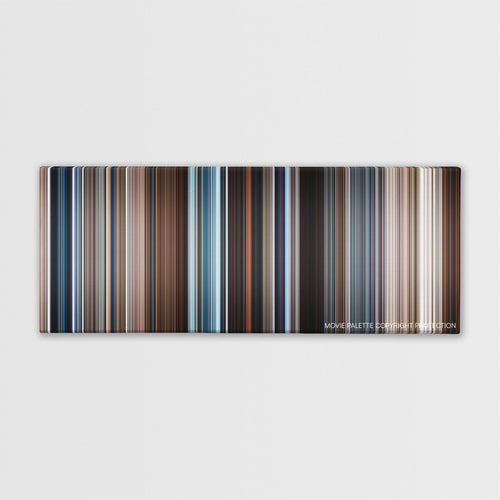 Fantastic Beasts: The Secrets of Dumbledore movie barcode canvas print, the whole film as stripes of color