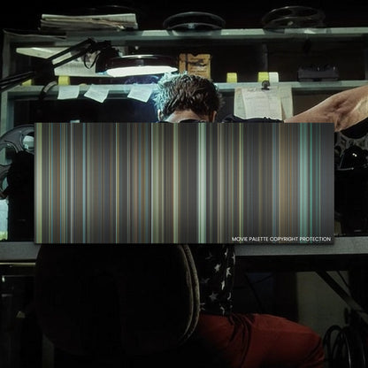 Fight Club movie barcode canvas print, the whole film as stripes of color