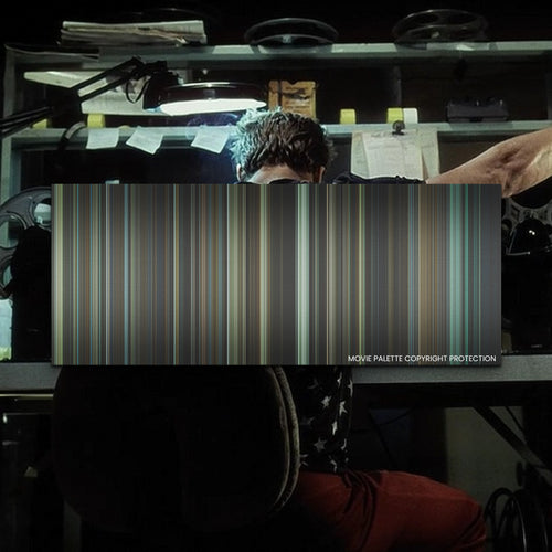 Fight Club movie barcode canvas print, the whole film as stripes of color
