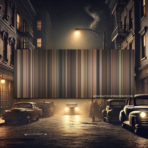 The Godfather movie barcode canvas print, the whole film as stripes of color