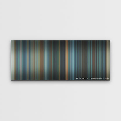 Troll color palette canvas print: thousands of thin vertical stripes of color