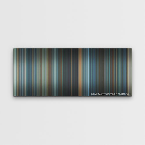 Troll color palette canvas print: thousands of thin vertical stripes of color
