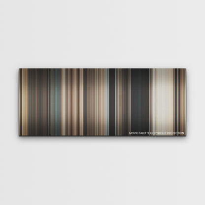 Finch color palette canvas print: thousands of thin vertical stripes of color