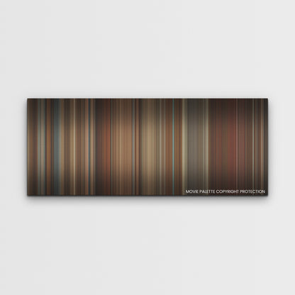 Amsterdam color palette canvas print: thousands of thin vertical stripes of color
