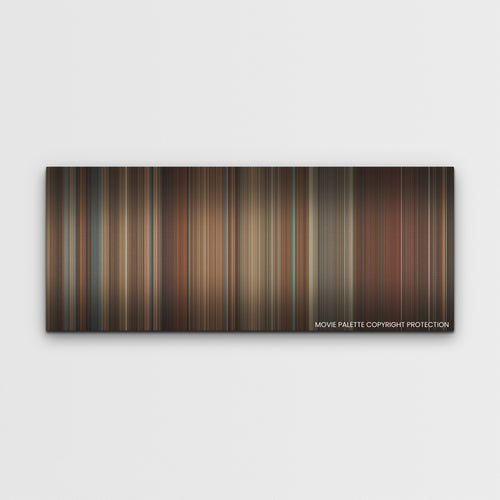 Amsterdam color palette canvas print: thousands of thin vertical stripes of color