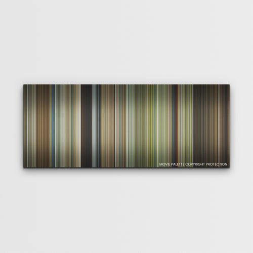 Civil War color palette canvas print: thousands of thin vertical stripes of color