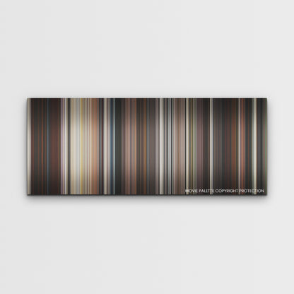 Babylon color palette canvas print: thousands of thin vertical stripes of color