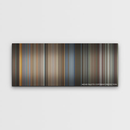 Mission: Impossible - Dead Reckoning Part One color palette canvas print: thousands of thin vertical stripes of color