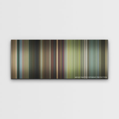 Brothers color palette canvas print: thousands of thin vertical stripes of color