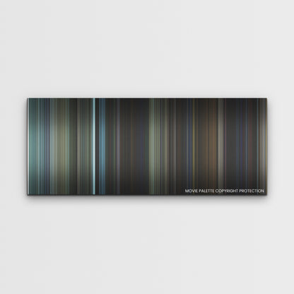 Insidious: The Red Door color palette canvas print: thousands of thin vertical stripes of color