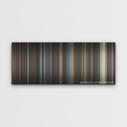 Sharper color palette canvas print: thousands of thin vertical stripes of color